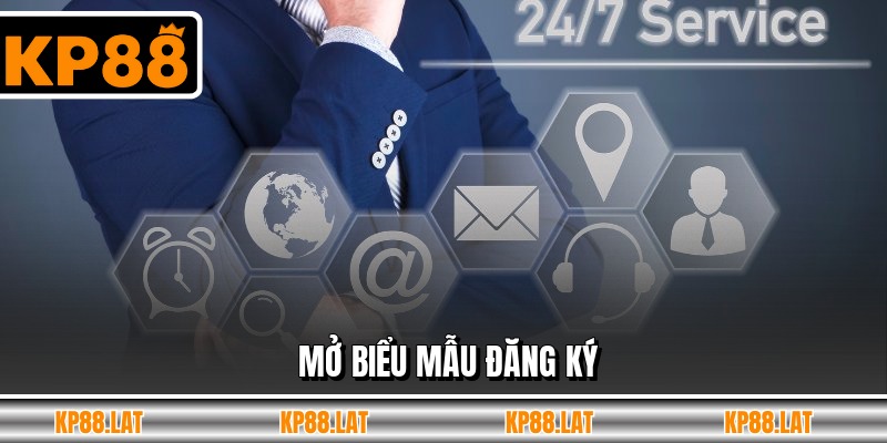 Mở biểu mẫu đăng ký